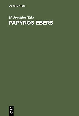 Fester Einband Papyros Ebers von 