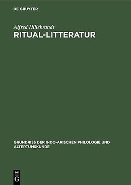 Fester Einband Ritual-Litteratur von Alfred Hillebrandt