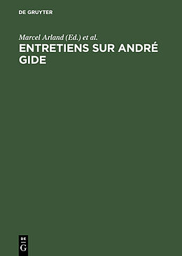 Livre Relié Entretiens sur André Gide de 