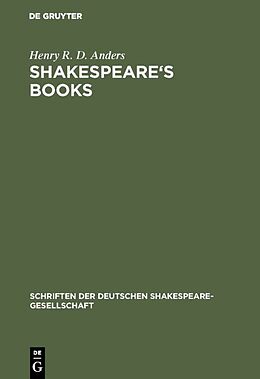 Fester Einband Shakespeare's books von Henry R. D. Anders
