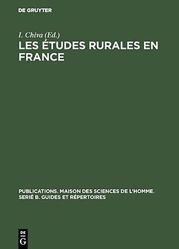 Livre Relié Les études rurales en France de 