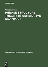 Livre Relié Phrase structure theory in generative grammar de Frits Stuurman