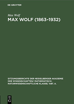 Fester Einband Max Wolf (18631932) von Max Wolf