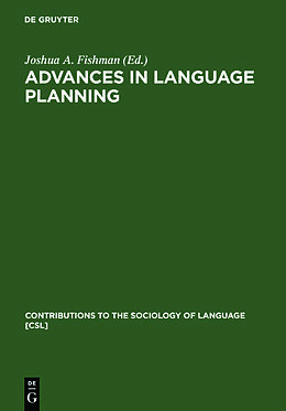 Livre Relié Advances in language planning de 