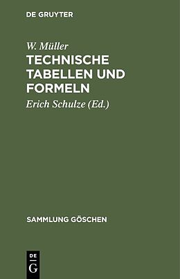Fester Einband Technische Tabellen und Formeln von W. Müller