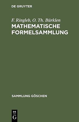 Fester Einband Mathematische Formelsammlung von F. Ringleb, O. Th. Bürklen