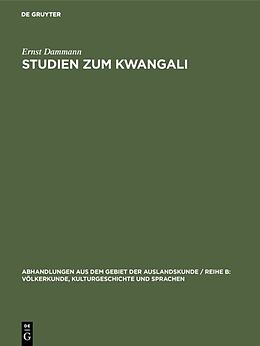 Fester Einband Studien zum Kwangali von Ernst Dammann