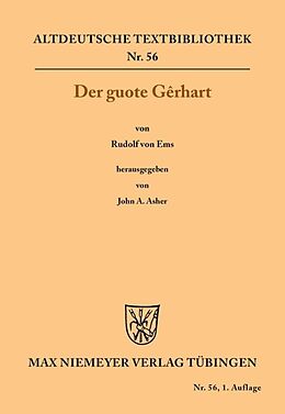 Kartonierter Einband Der guote Gêrhart von Rudolf Ems