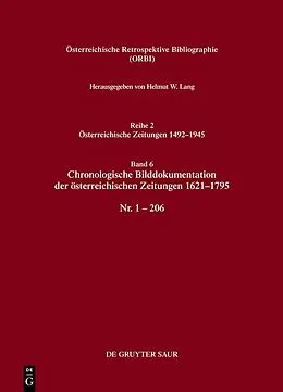 E-Book (pdf) Chronologische Bilddokumentation der österreichischen Zeitungen 16211795 von Helmut W. Lang