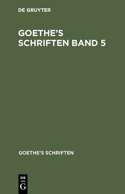 Johann Wolfgang von Goethe: Goethes Schriften / [Egmont - Ein Trauerspiel in fünf Aufzügen]