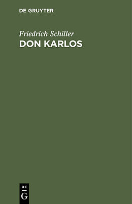 Fester Einband Don Karlos von Friedrich Schiller