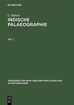 Fester Einband Indische Palaeographie von G. Bühler