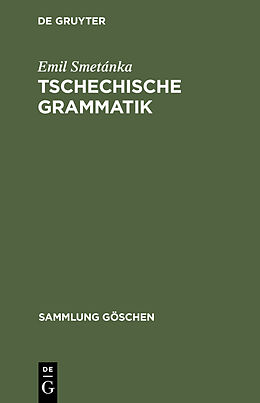 Fester Einband Tschechische Grammatik von Emil Smetánka