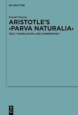 Fester Einband Aristotle's 'Parva naturalia' von 