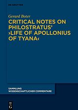 eBook (pdf) Critical Notes on Philostratus' >Life of Apollonius of Tyana< de Gerard Johannes Boter