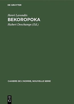 Livre Relié Bekoropoka de Henri Lavondès