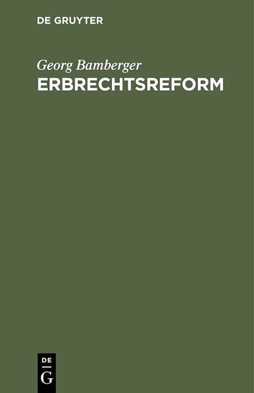 Erbrechtsreform