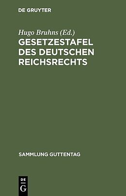 Fester Einband Gesetzestafel des deutschen Reichsrechts von 