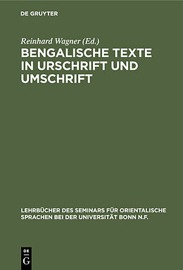 Fester Einband Bengalische Texte in Urschrift und Umschrift von 
