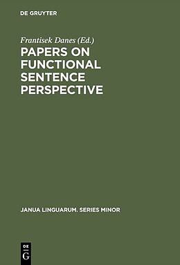 Fester Einband Papers on functional sentence perspective von 