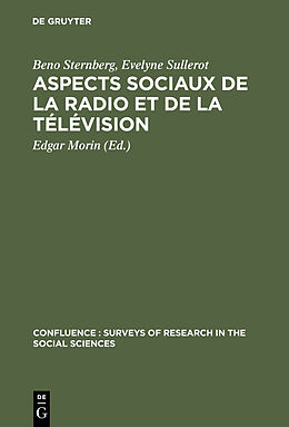 Livre Relié Aspects sociaux de la radio et de la télévision de Beno Sternberg, Evelyne Sullerot