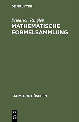 Fester Einband Mathematische Formelsammlung von Friedrich Ringleb