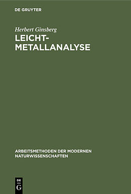 E-Book (pdf) Leichtmetallanalyse von Herbert Ginsberg