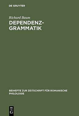 E-Book (pdf) Dependenzgrammatik von Richard Baum