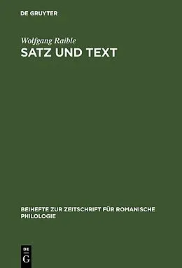E-Book (pdf) Satz und Text von Wolfgang Raible