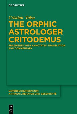 Livre Relié The Orphic Astrologer Critodemus de Cristian Tolsa