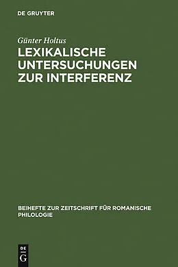 E-Book (pdf) Lexikalische Untersuchungen zur Interferenz von Günter Holtus