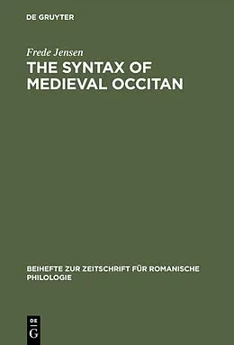 PDF The syntax of medieval Occitan von Frede Jensen