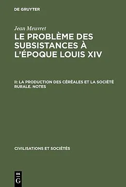 E-Book (pdf) La production des céréales et la société rurale  Notes von Jean Meuvret