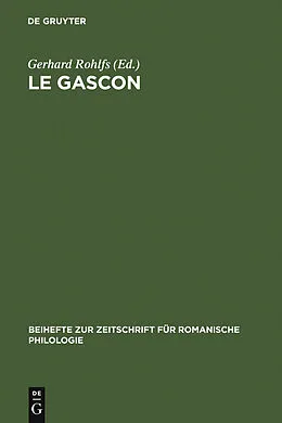 PDF Le gascon von Gerhard Rohlfs