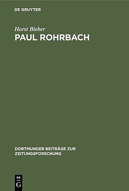 E-Book (pdf) Paul Rohrbach von Horst Bieber