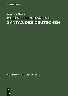 E-Book (pdf) Kleine generative Syntax des Deutschen von Heinrich Weber