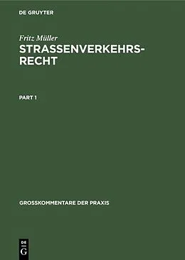 E-Book (pdf) Straßenverkehrsrecht von Fritz Müller