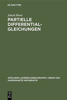 E-Book (pdf) Partielle Differentialgleichungen von Jakob Horn