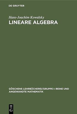 E-Book (pdf) Lineare Algebra von Hans-Joachim Kowalsky