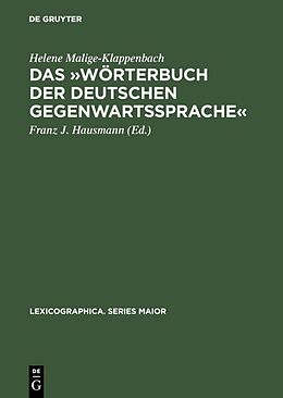 E-Book (pdf) Das »Wörterbuch der deutschen Gegenwartssprache« von Helene Malige-Klappenbach