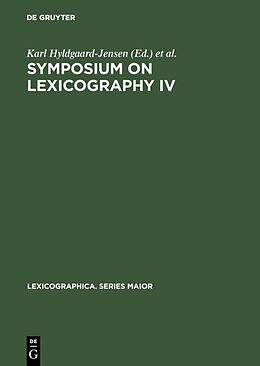 E-Book (pdf) Symposium on Lexicography IV von 