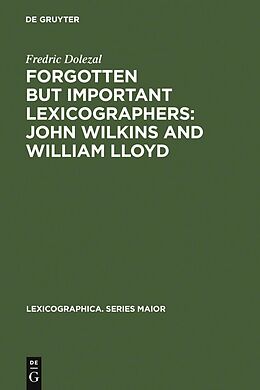 eBook (pdf) Forgotten But Important Lexicographers: John Wilkins and William Lloyd de Fredric Dolezal