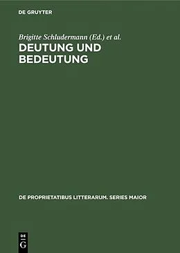 E-Book (pdf) Deutung und Bedeutung von 