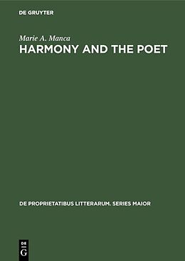 E-Book (pdf) Harmony and the poet von Marie A. Manca