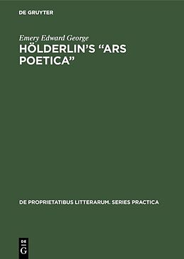 E-Book (pdf) Hölderlin's "Ars poetica" von Emery Edward George