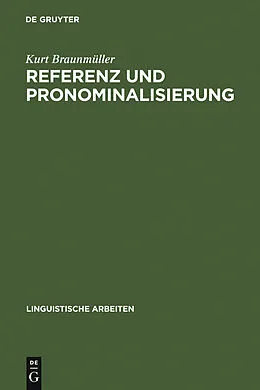 E-Book (pdf) Referenz und Pronominalisierung von Kurt Braunmüller