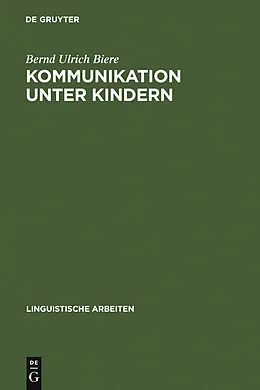 E-Book (pdf) Kommunikation unter Kindern von Bernd Ulrich Biere