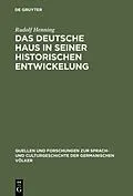 E-Book (pdf) Das Deutsche Haus in seiner historischen Entwickelung von Rudolf Henning