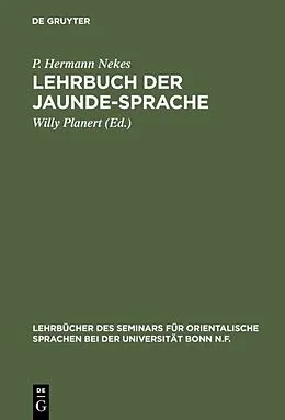E-Book (pdf) Lehrbuch der Jaunde-Sprache von P. Hermann Nekes