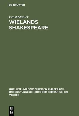 PDF Wielands Shakespeare von Ernst Stadler
